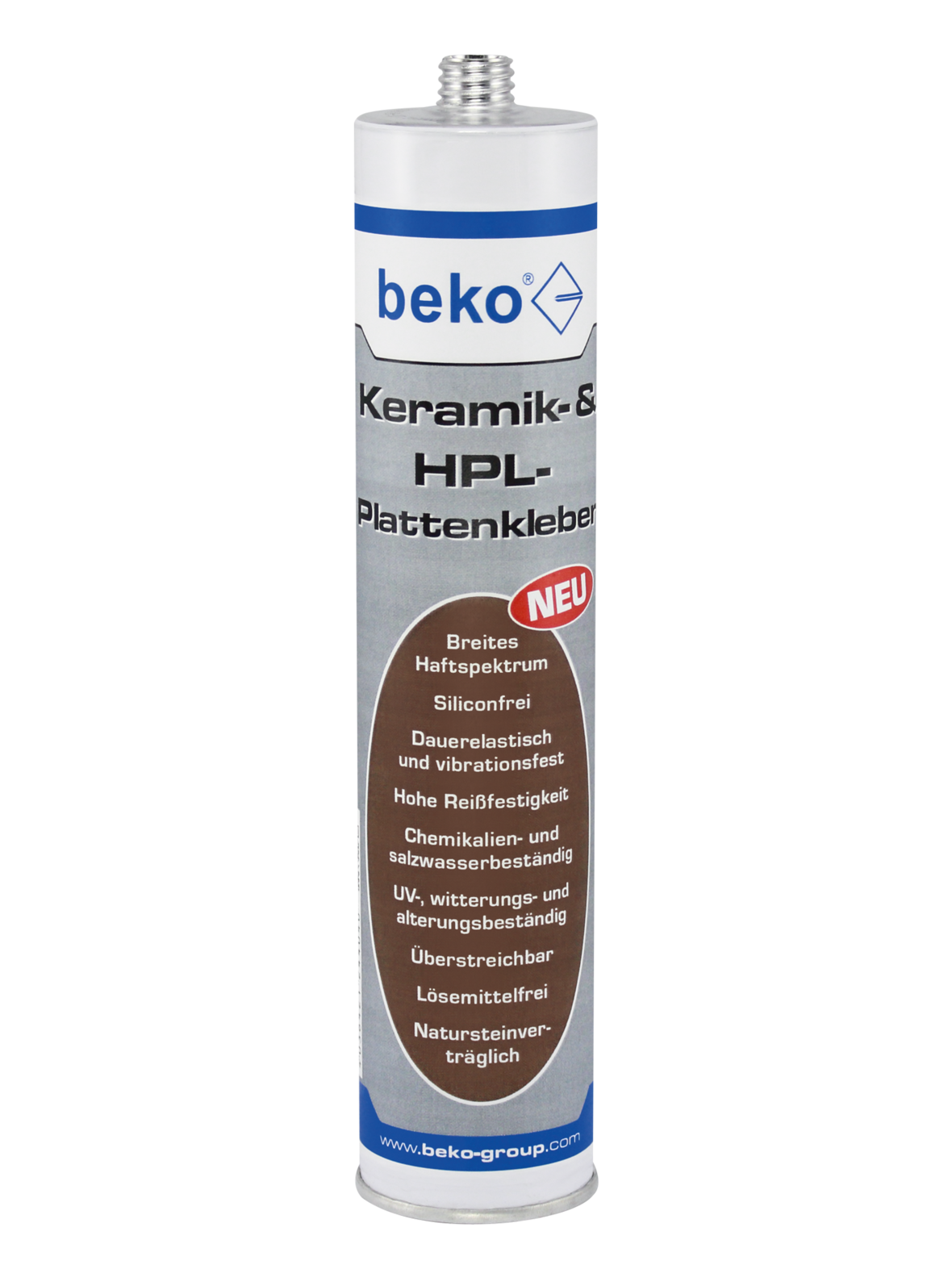 Beko Keramik- & HPL-Plattenkleber 310ml schwarz