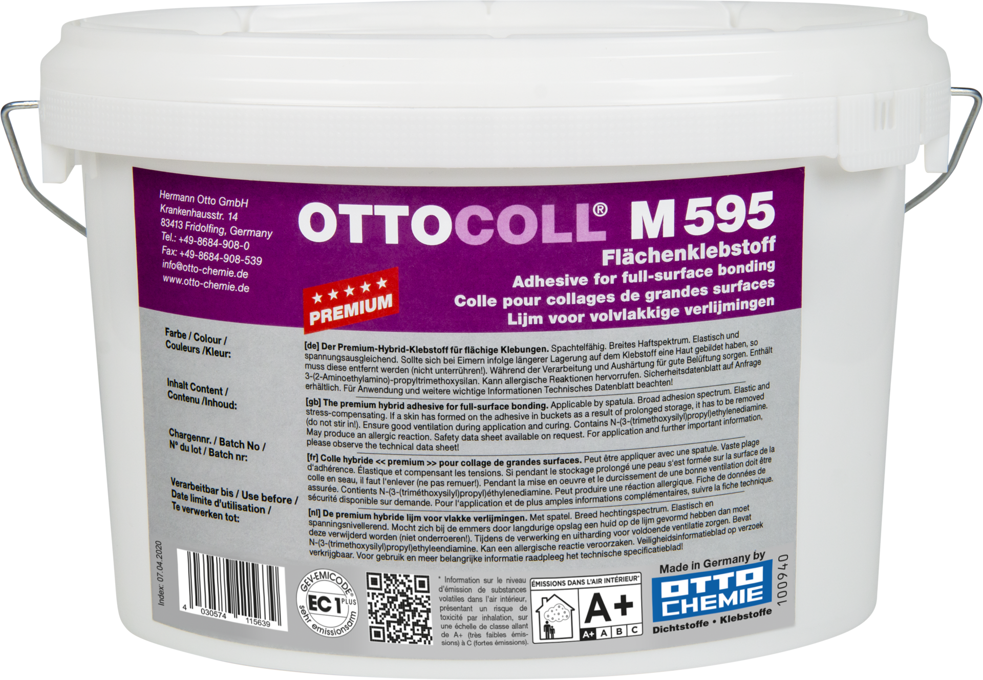 OTTOCOLL M595 - Der Premium-Hybrid-Klebstoff für flächige Klebungen 5 kg