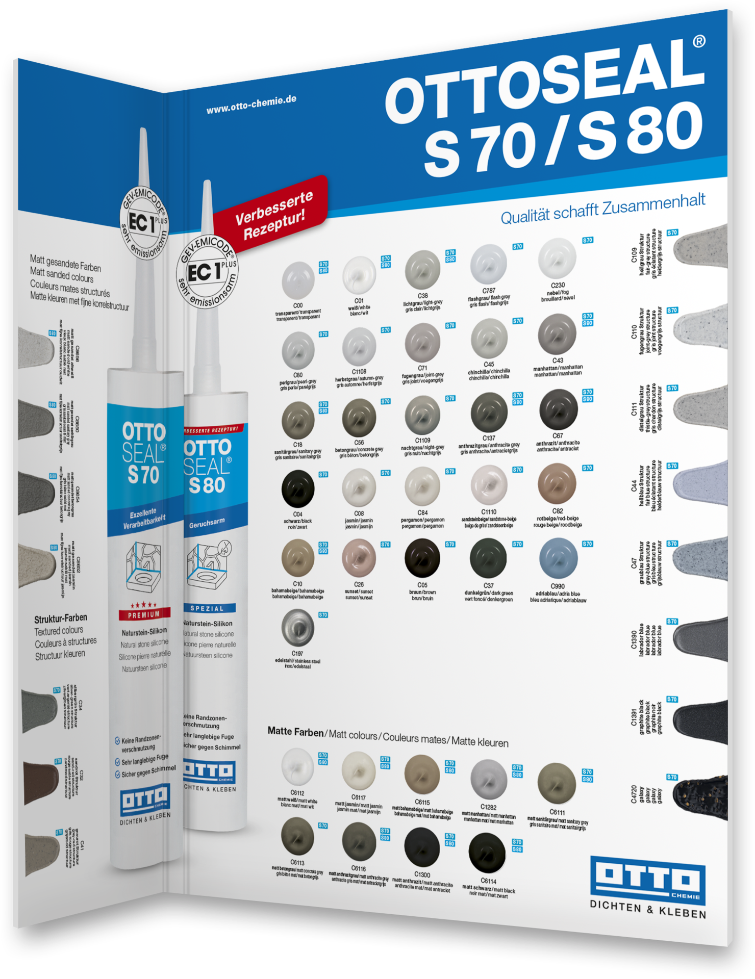 OTTOSEAL S70/80 Farbkarte