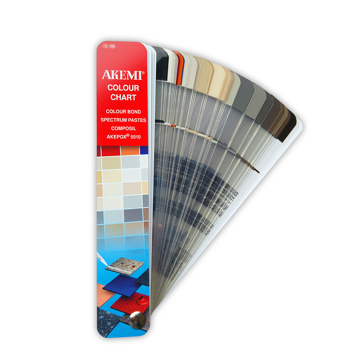 Akemi Colour Chart Farbfächer mit mehr als 50 Farben