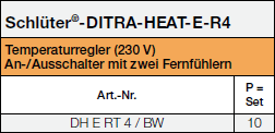 Schlüter DITRA-HEAT-E-R4 Temperaturregler
