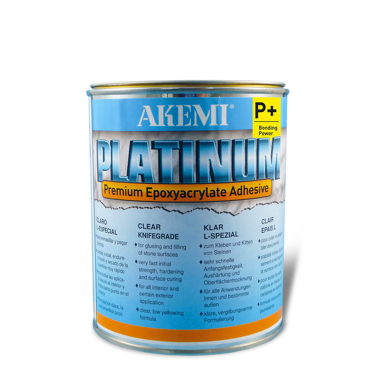 Akemi PLATINUM P+ L-Spezial 900ml flüssiger, transparent-klarer Kleber 10726 Kopie