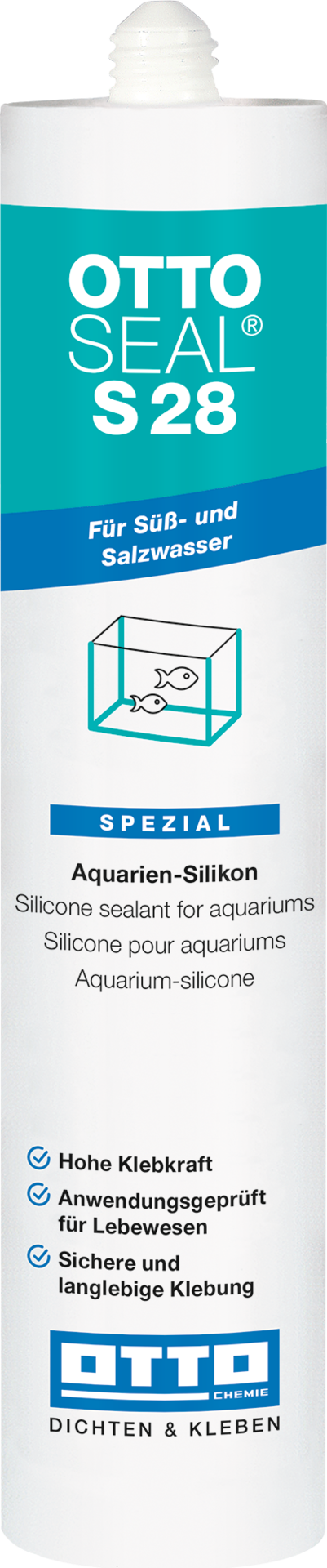 20x OTTOSEAL S28 Das Aquarien- und Glasstein-Silicon 310ml