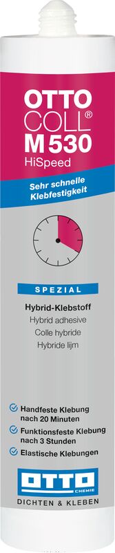 20x OTTOCOLL M530 HiSpeed - Der Hybrid-Klebstoff mit sehr schneller Klebfestigkeit 310ml weiß