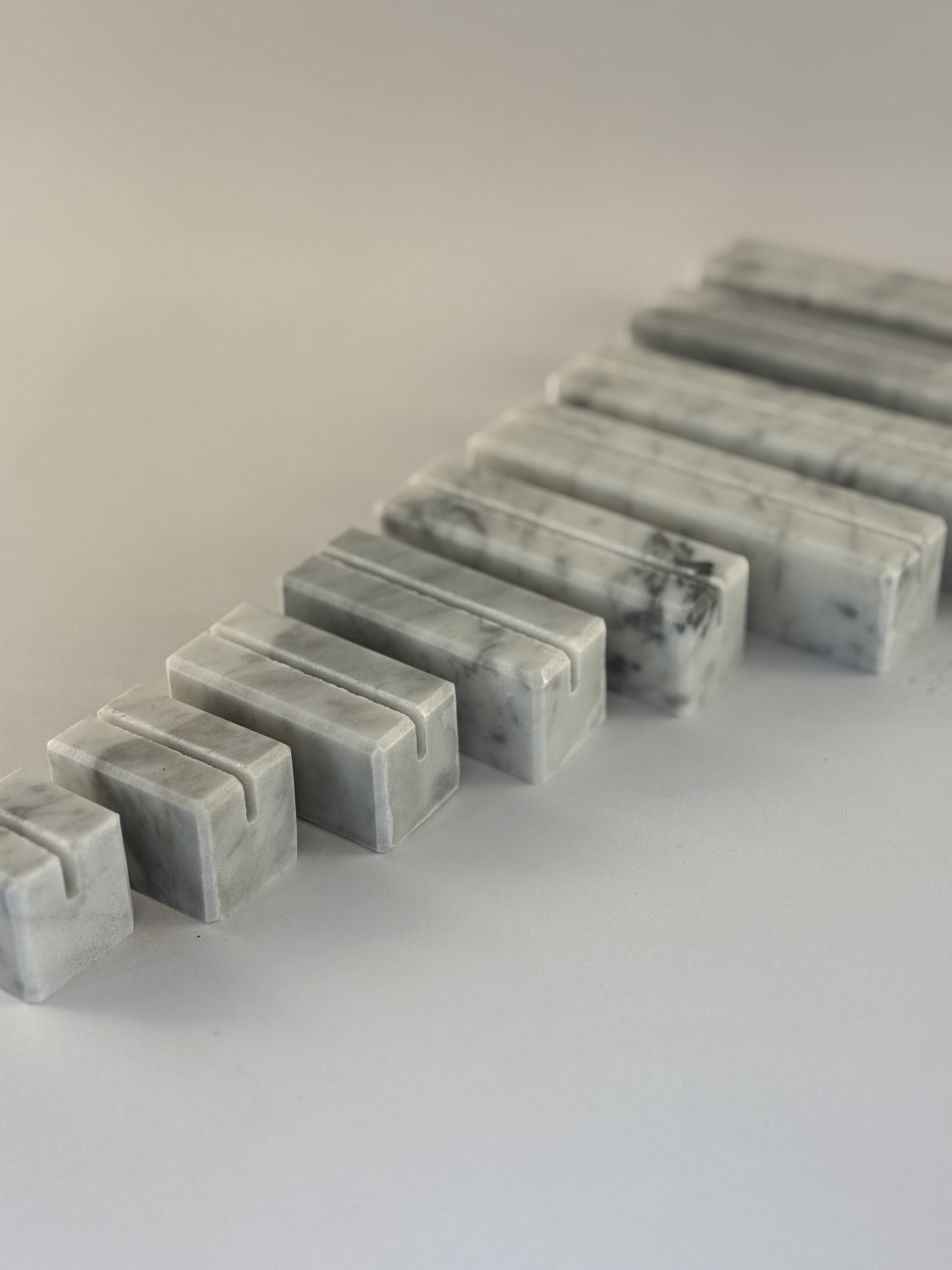 Kartenhalter Visitenkarten Carrara Marmor verschiedene Größen