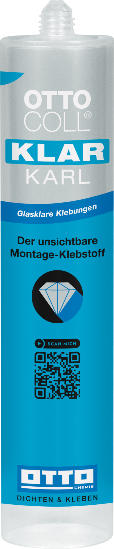 20x OTTOCOLL KLARKARL - Der unsichtbare Montage-Klebstoff