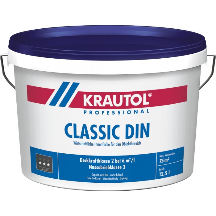 KRAUTOL CLASSIC DIN weiß - Wirtschaftliche Innenfarbe für den Objektbereich