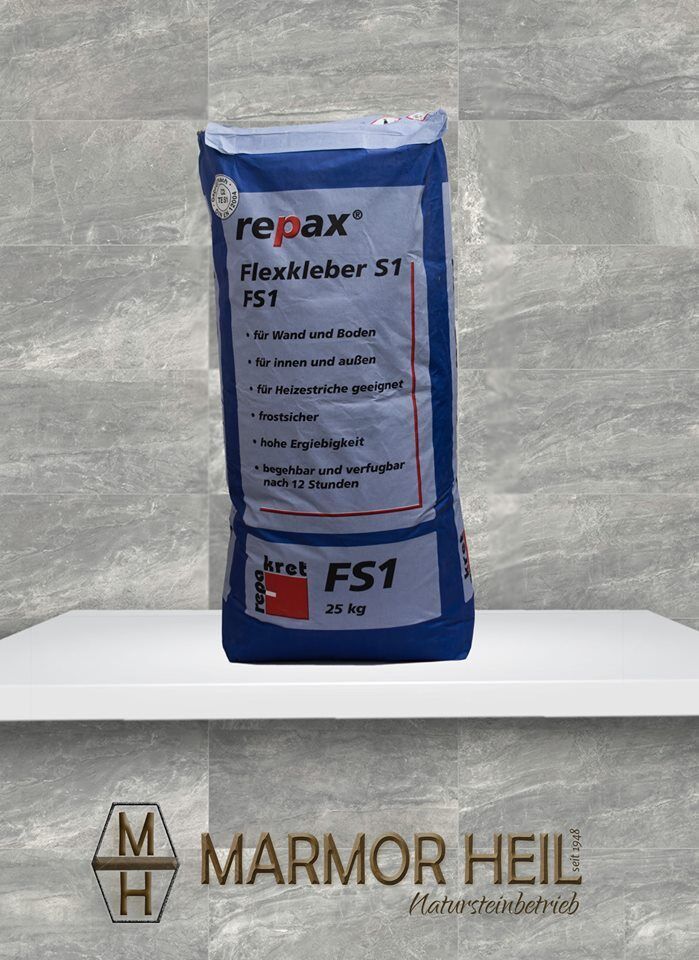 42 Sack Sakret Repakret Repax Flexkleber FS1 Fliesenkleber 25kg Palette 42 Sack Sakret Repakret Repax Flexkleber FS1 Fliesenkleber 25kg Palette