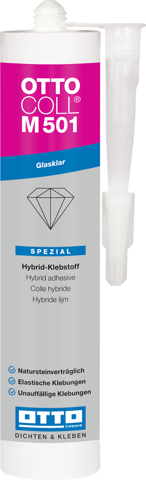 20x OTTOCOLL M501 - Der glasklare Hybrid-Klebstoff 310ml transparent