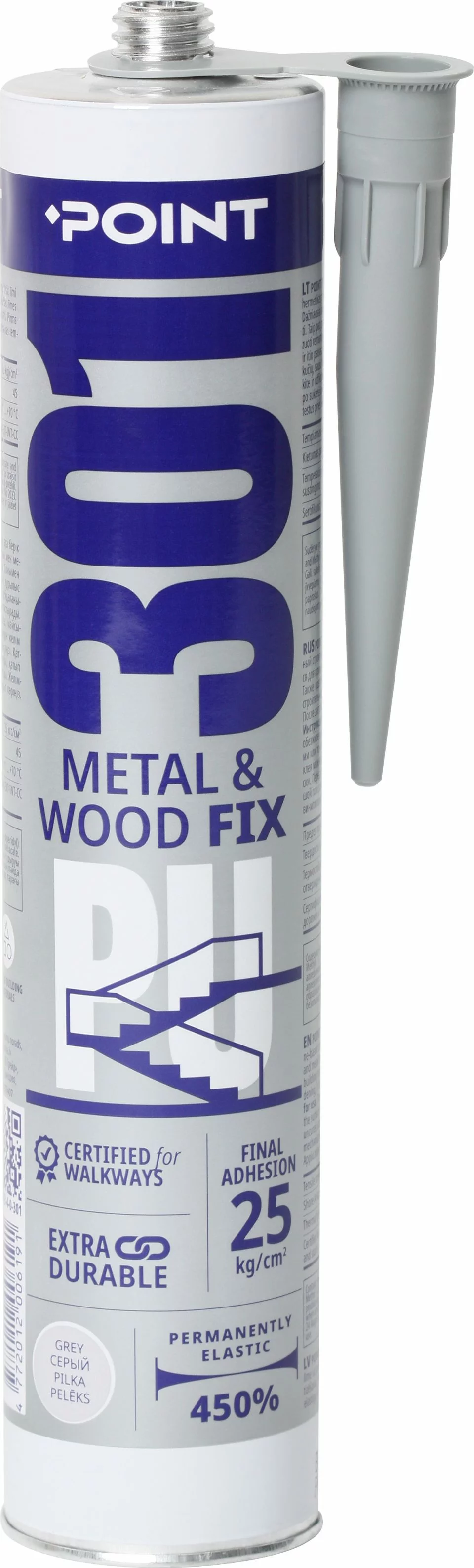Tegra POINT PU 301 METAL & WOOD FIX Montagekleber auf Polyurethanbasis 300ml