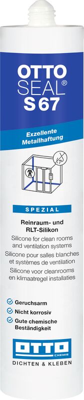 20x OTTOSEAL S67 - Das geruchsarme Reinraum- und RLT-Silikon 310ml